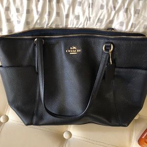 Navy blue Coach purse